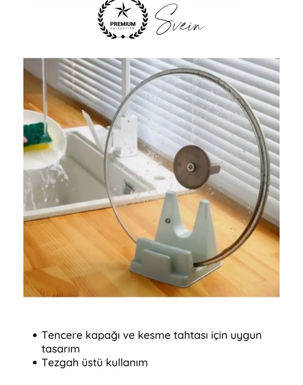 #Organizer Mutfak Organizer Tencere Kapağı ve Kesme Tahtası Standı Tezgah Üstü Kapak Tutucu Modern