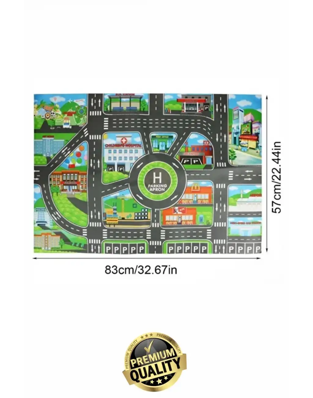 #OyunMatı Eğitici Araba Yolu Deseni Halı Hayal Gücü Keşfetmek Mutlu Eğlenceli Şehir Temalı Oyun Matı