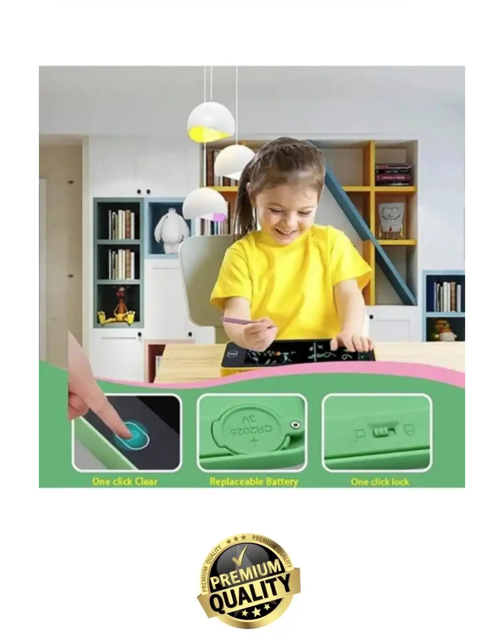 #Tablet Pratik Eğitici Eğlenceli Not Alma Yazı Tableti Özel Kalemli LCD Dokunmatik Ekranlı Kalemlik