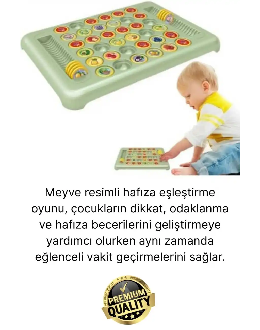 #Oyun Odaklanma Dikkat Çocuk Aile Meyve Temalı Renkli Eğitici Eğlenceli Hafıza Eşleştirme Oyunu