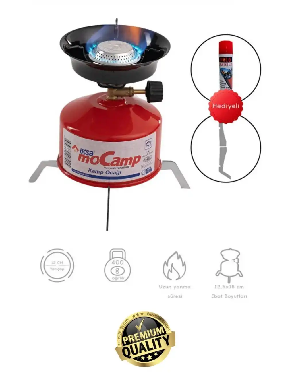 #KampOcağı Outdoor Tekrar Doldurabilir Devrilmez Ayaklı Portatif Pişirme Metal Kamp Ocağı Seti