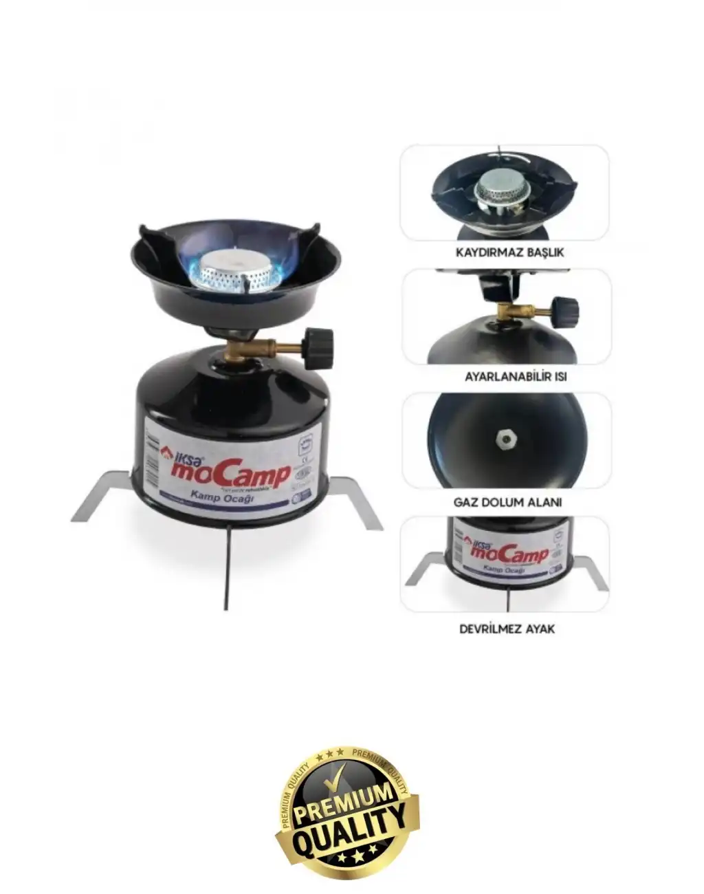 #KampOcağı Outdoor Tekrar Doldurabilir Devrilmez Ayaklı Portatif Pişirme Metal Kamp Ocağı Seti