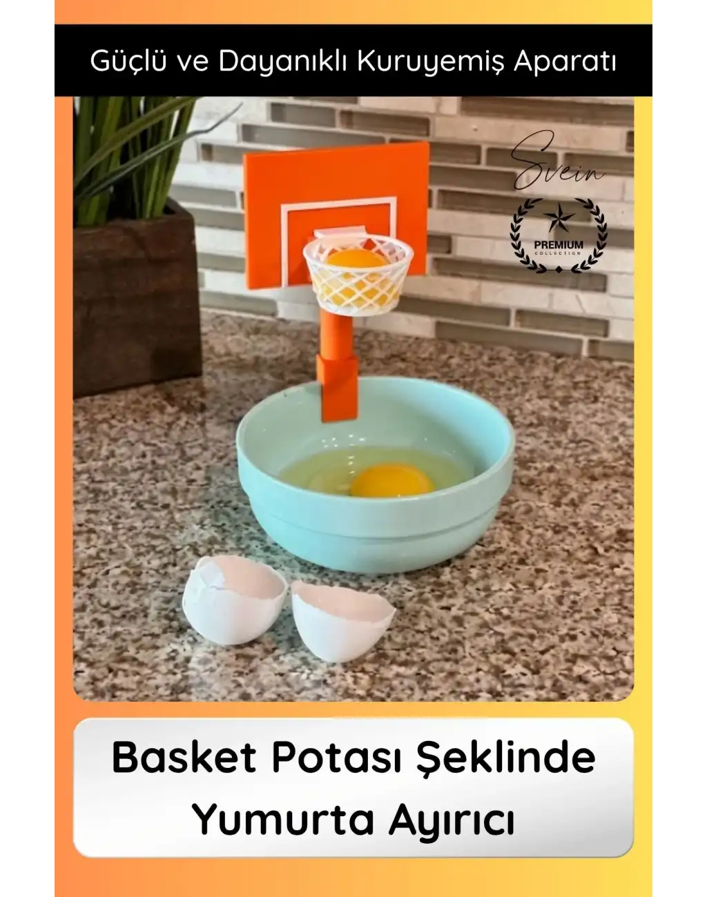 #Yumurta Basket Potası Şeklinde Yumurta Ayırıcı Aparat Pratik Sarı ve Beyaz Ayırma Aparatı Kolay