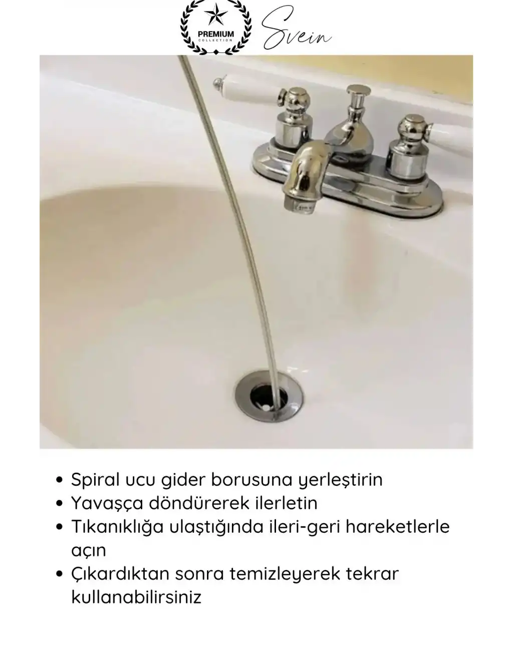 #KanalAçıcı Kanal Açma Sustası 10 m 13 mm Profesyonel Lavabo Gider Açıcı Spirali Güçlü Temizlik