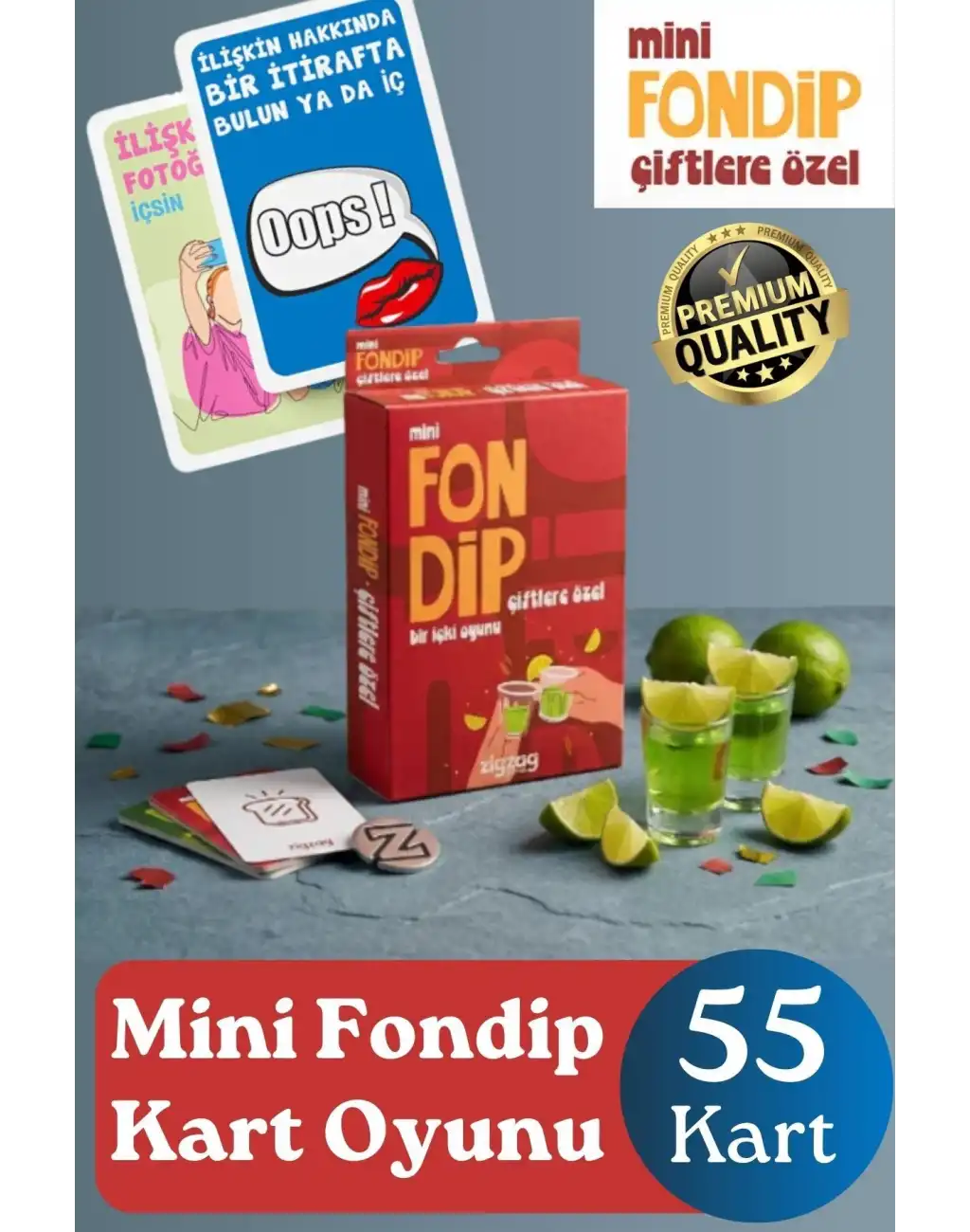 #KartOyunu Çiftlere Özel Yetişkin Eğlenceli Romantik İnteraktif Deneyim Fondip Mini Shot Kart Oyunu