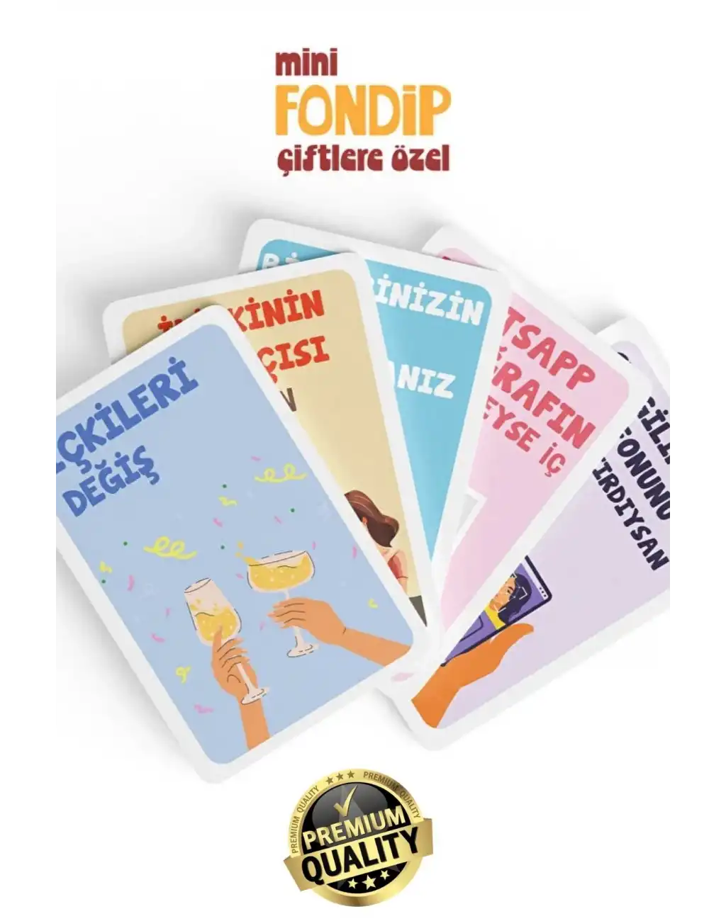 #KartOyunu Çiftlere Özel Yetişkin Eğlenceli Romantik İnteraktif Deneyim Fondip Mini Shot Kart Oyunu