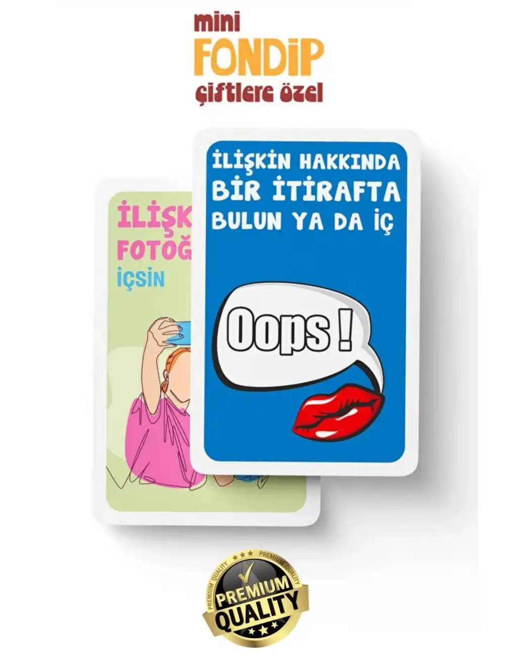 #KartOyunu Çiftlere Özel Yetişkin Eğlenceli Romantik İnteraktif Deneyim Fondip Mini Shot Kart Oyunu