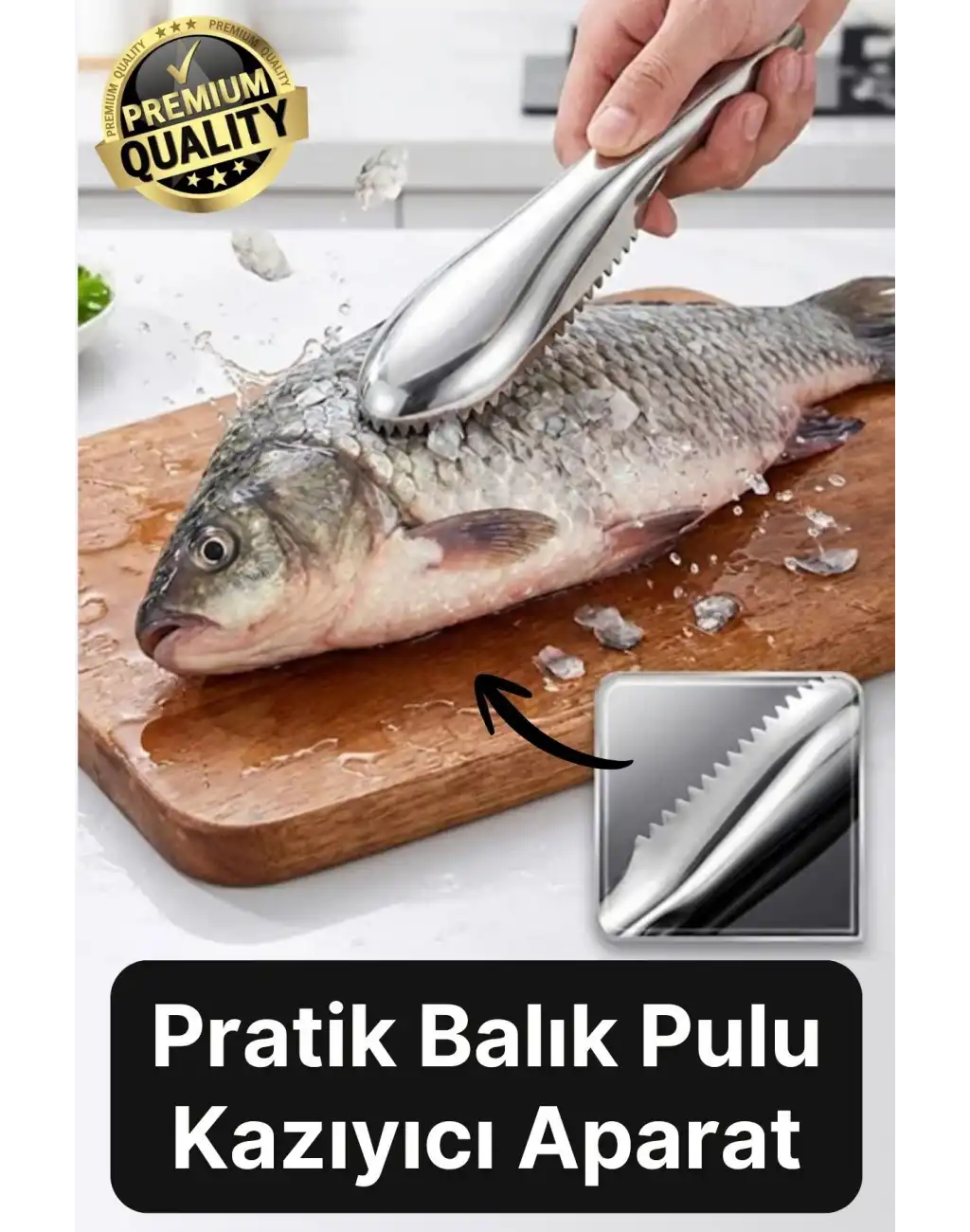#BalıkPulu Mutfakta Zamandan Tasarruf Pratik Hijyenik Paslanmaz Çelik Balık Pulu Kazıyıcı Aparat