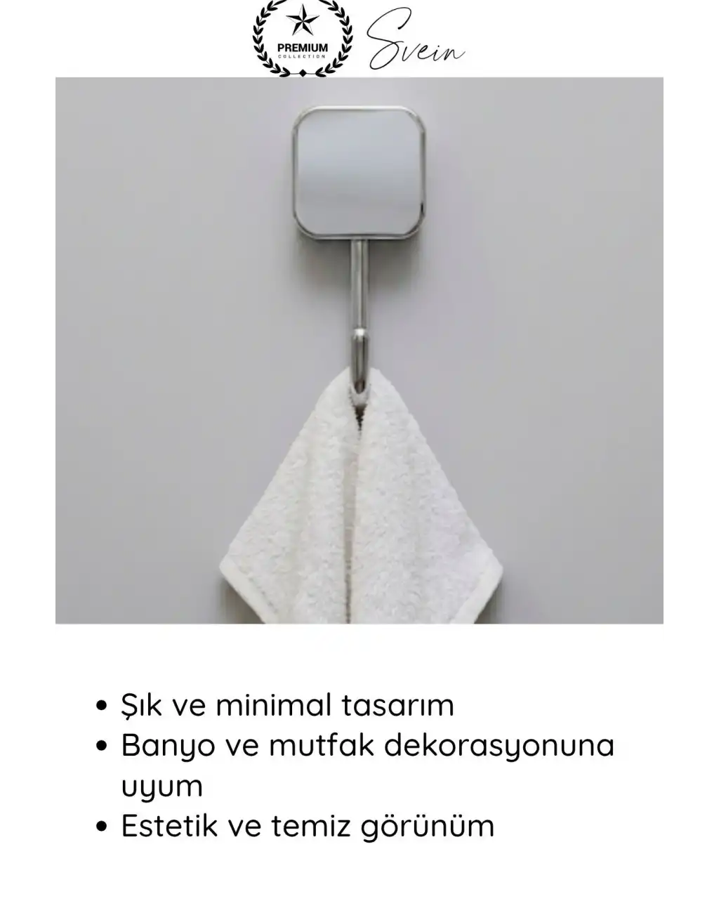 #Askı Krom Görünümlü Plastik Tekli Havlu Askısı Banyo Mutfak Duvar Askı Havlu Tutucu Duvara Monte Şık ve Modern Minimal Paslanmaz Fonksiyonel Fayans Üzeri Havluluk Sağlam Dayanıklı Uzun Ömürlü