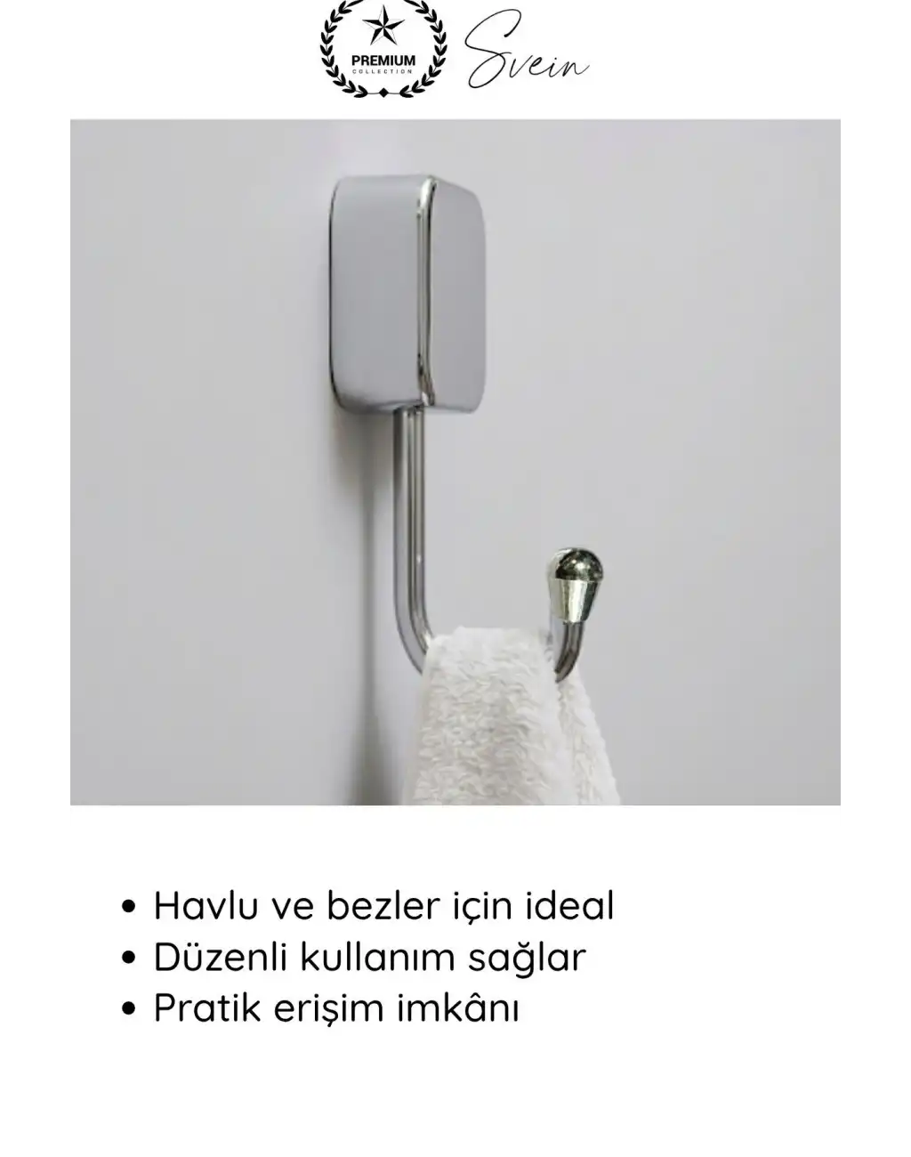 #Askı Krom Görünümlü Plastik Tekli Havlu Askısı Banyo Mutfak Duvar Askı Havlu Tutucu Duvara Monte Şık ve Modern Minimal Paslanmaz Fonksiyonel Fayans Üzeri Havluluk Sağlam Dayanıklı Uzun Ömürlü