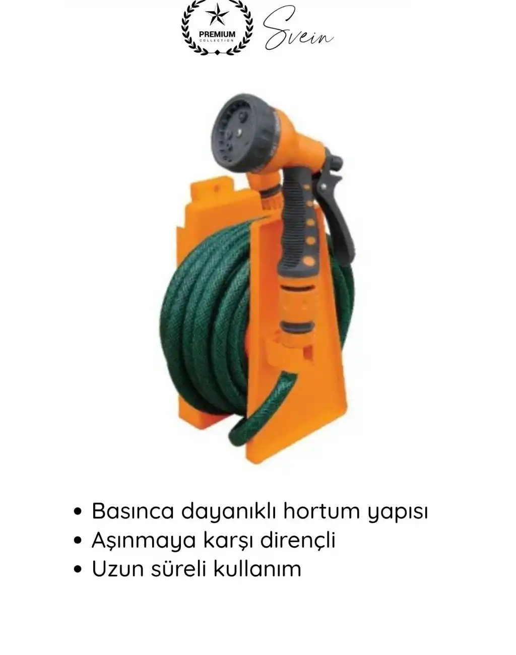 #SulamaSeti 8 Metre Bahçe Hortumu Seti 7 Kademeli Sulama Tabancası ve Standlı Komple Set Pratik Kullanışlı Balkon Teras Garaj Araba Yıkama İçin İdeal Uzun Dayanıklı Portatif Yer Kaplamaz Kolay