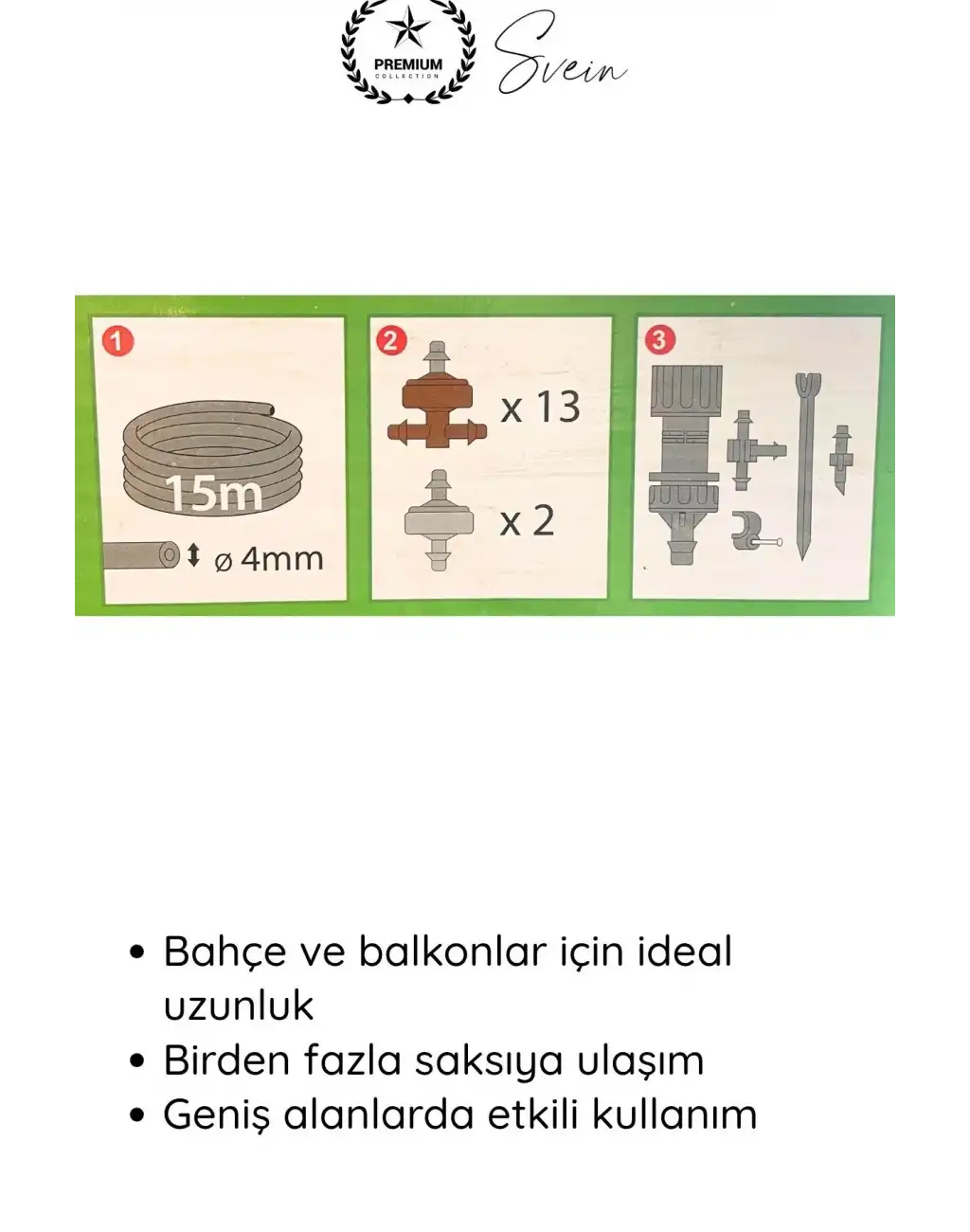 #Sulama 15 Metre Damla Sulama Seti Otomatik Bitki Sulama Sistemi Bahçe ve Balkon İçin Su Tasarruflu Geniş Yayılım Dayanıklı Uzun Ömürlü Düzenli Dengeli Akış Saksı Hobi Kolay Kurulum 15 M Hortum