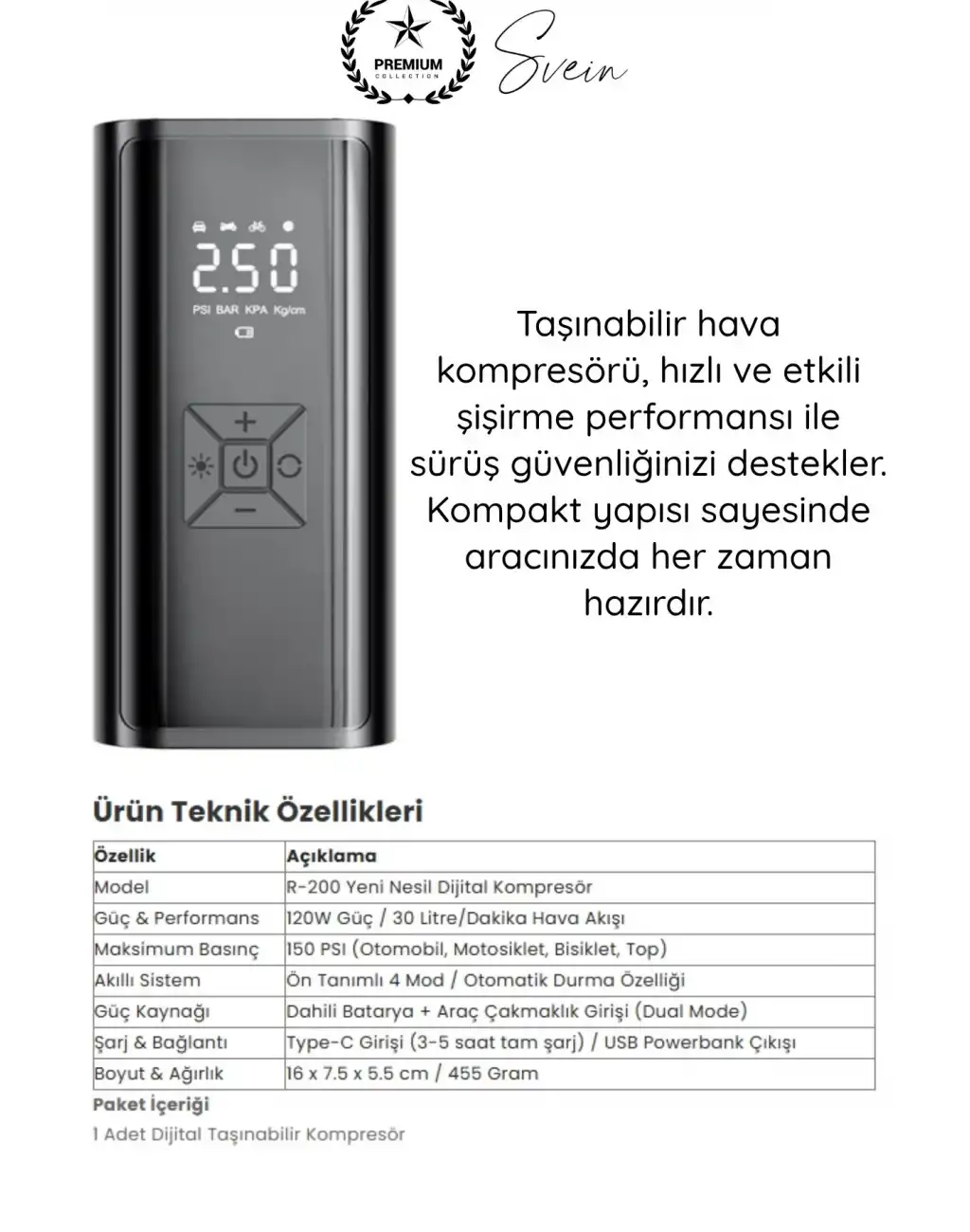 #HavaKompresör Dual Mod 150 PSI Led Powerbank Dijital Ekranlı Şarjlı Taşınabilir Araç Hava Kompresörü Lastik Şişirme Kablosuz Güçlü Basınç Ölçer Otomatik Kapanma Acil Durum Pompası Çok Amaçlı