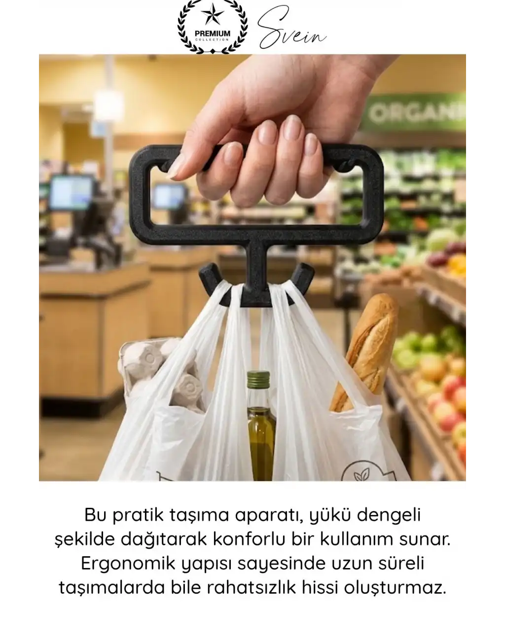 #Tutacak Pratik Poşet Taşıma Aparatı Plastik Ergonomik Tutacak Market Alışveriş Dayanıklı Konforlu Hafif Taşıyıcı El Koruyucu Askı Yardımcı Gereç Ev Mutfak Günlük Kullanım Kolay Kavrama