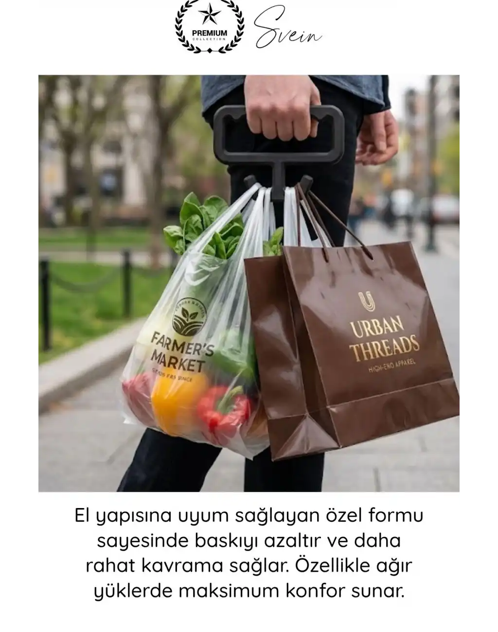#Tutacak Pratik Poşet Taşıma Aparatı Plastik Ergonomik Tutacak Market Alışveriş Dayanıklı Konforlu Hafif Taşıyıcı El Koruyucu Askı Yardımcı Gereç Ev Mutfak Günlük Kullanım Kolay Kavrama