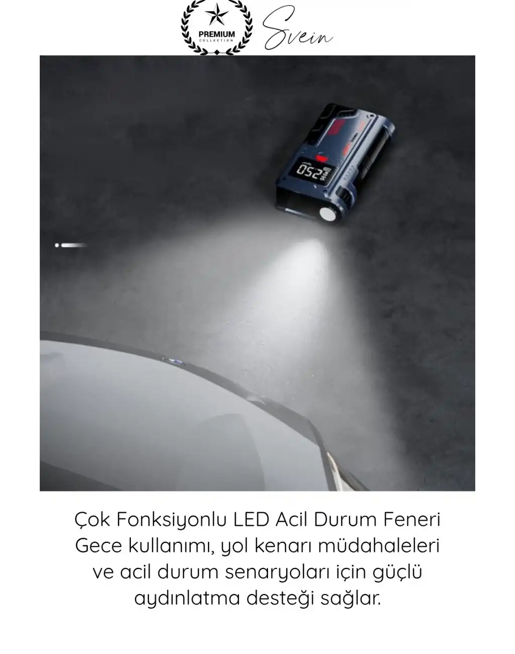 #Kompresör 1000A Jump Starter Powerbank Hava Kompresörü 4ü1 Arada Şarjlı Akü Takviye Cihazı 150 PSI Dijital Lastik Şişirme Boost Özellikli Acil Marş Starter LED Fener Powerbank Yol Yardım Seti