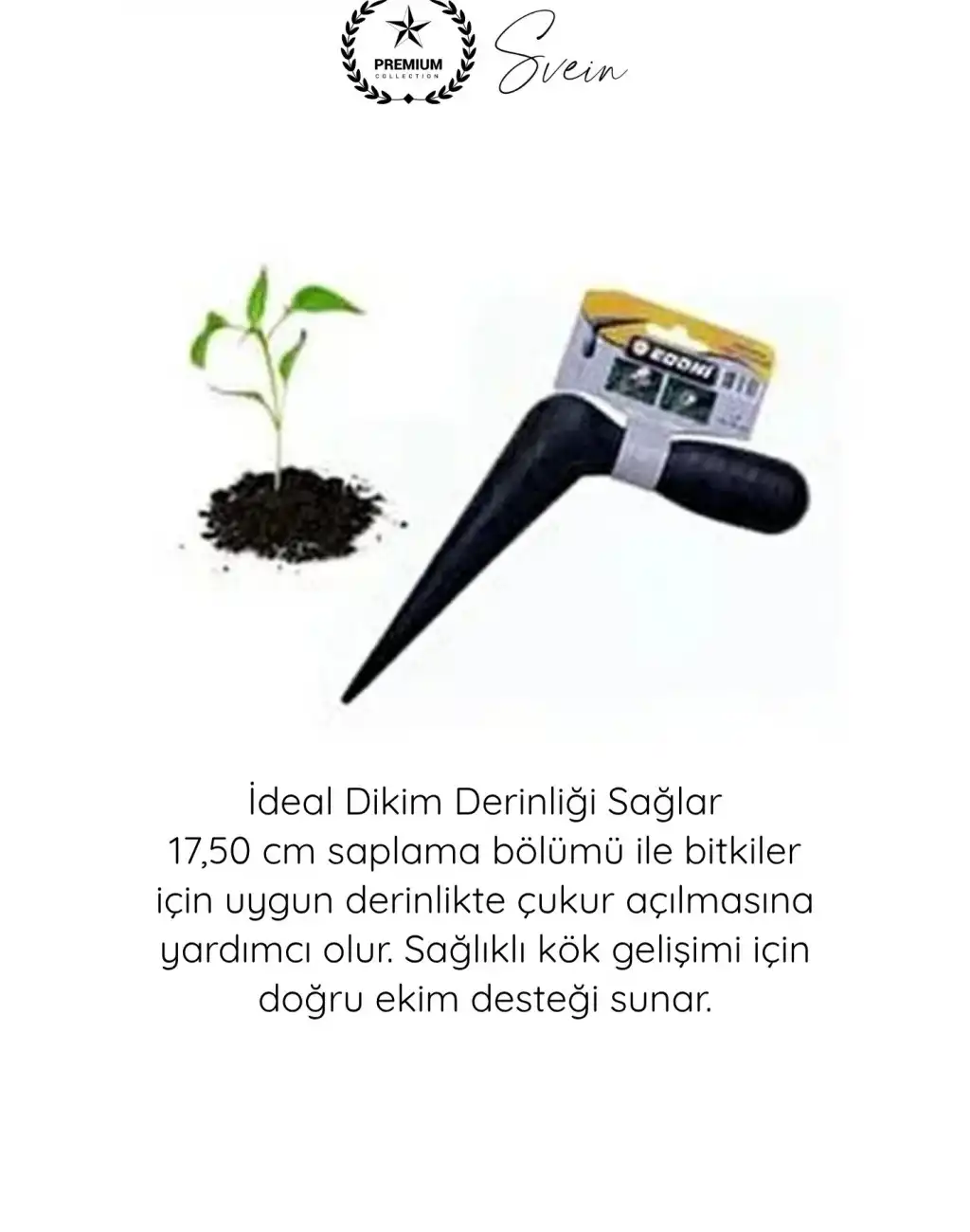 #Fide Küçük Bahçe Bitki Çiçek Tohum Ekim Manuel Fide Dikme Aparatı Siyah Saplı Dayanıklı Toprak Delici Bahçe El Aleti Pratik Dikim Aracı Fidan Yer Açıcı Hobi Bahçe Ekim Ekipmanı