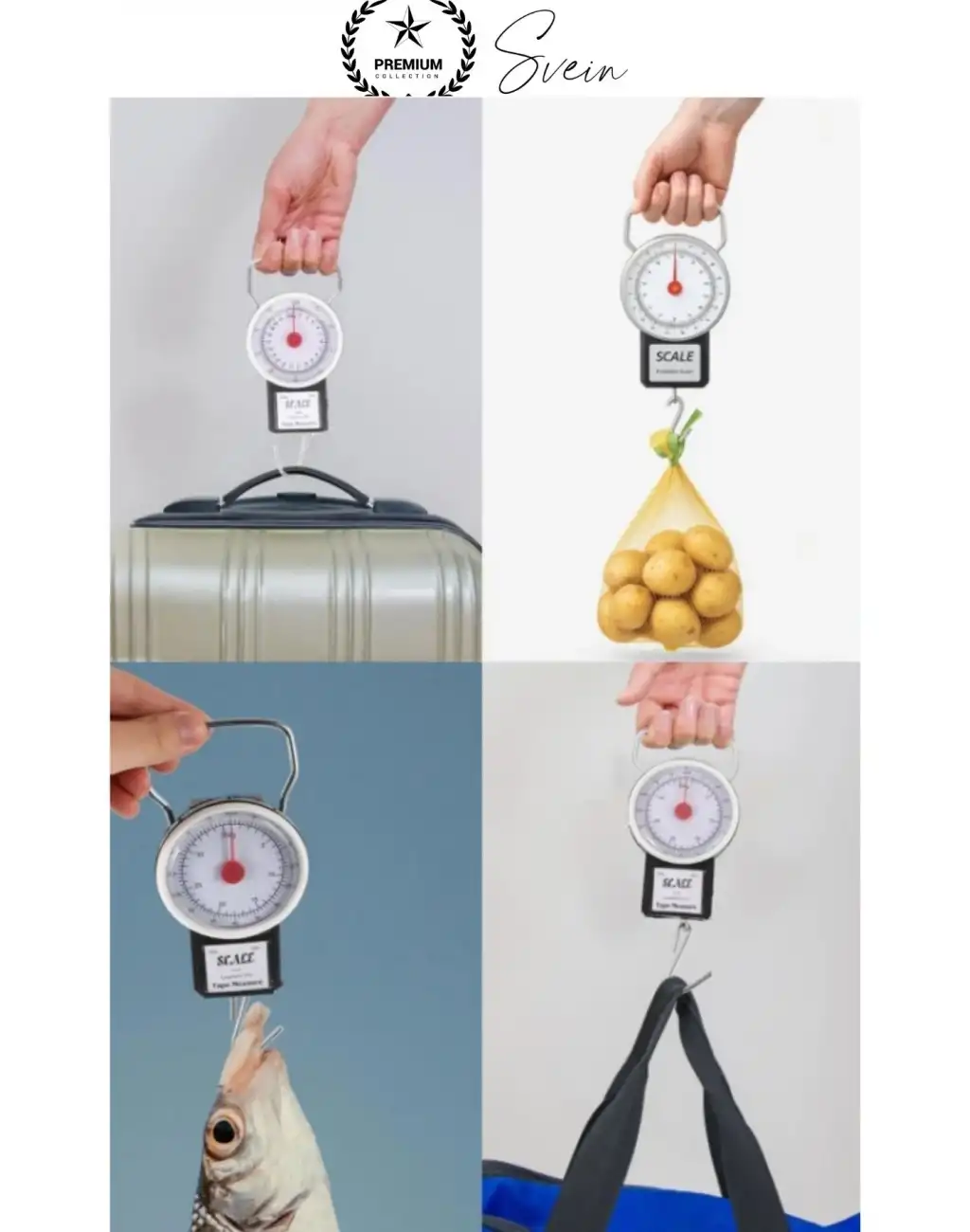 #Tartı Hassas Kancalı Valiz Kantarı Pazar Tartısı 35 Kg Yaylı İbreli El Tartısı Metreli Mekanik Bagaj Terazisi Paslanmaz Kancalı Taşınabilir Ağırlık Ölçer Kamp Balıkçı Seyahat Ölçüm Aparatı