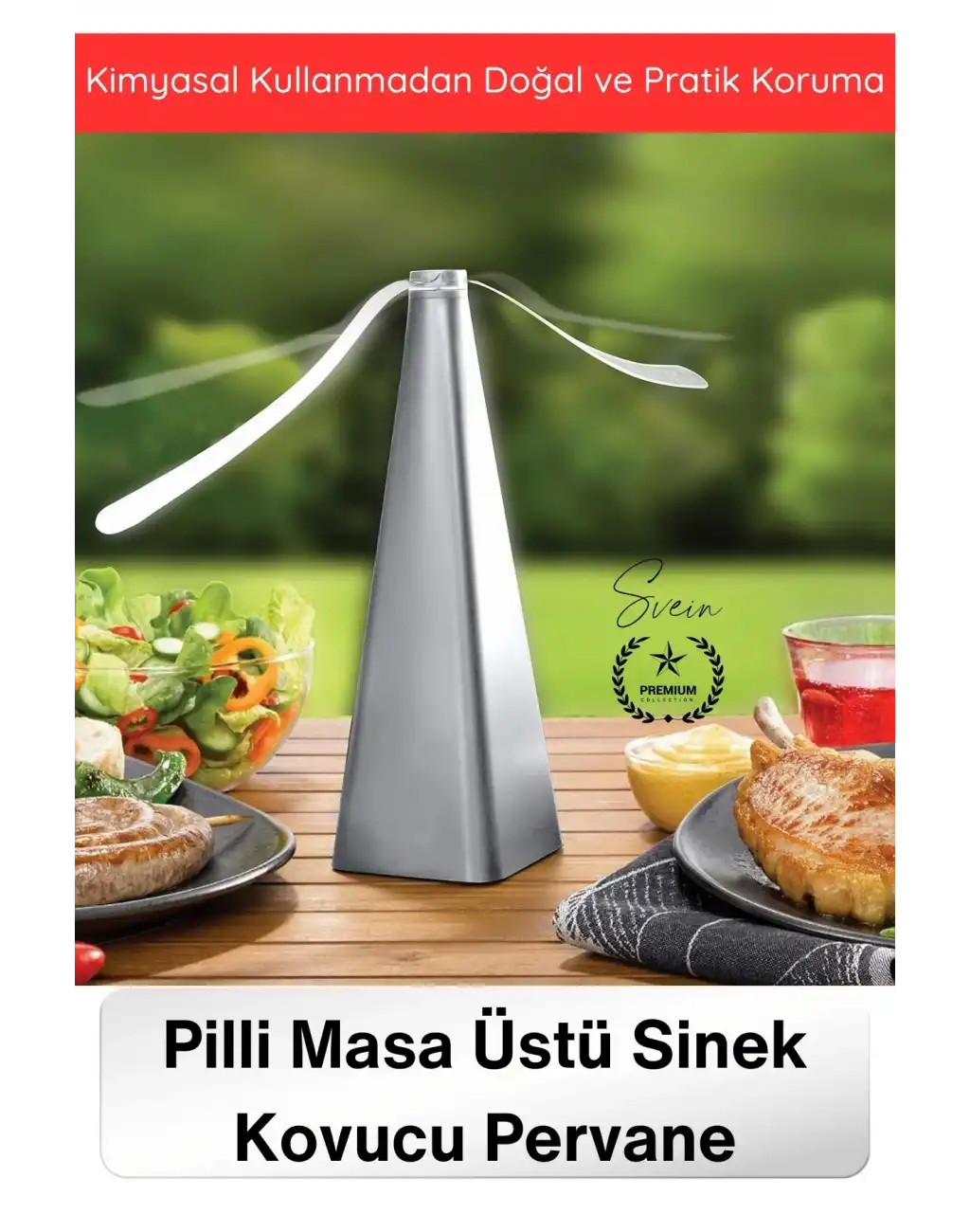 #SinekKovucu Piramit Gövde PVC Kanat Pervane Masa Üstü Taşınabilir Pilli Sinek Kovucu Makine Siyah Sessiz Fly Fan Kimyasal İçermeyen Böcek Uzaklaştırıcı Balkon Bahçe Kamp Yemek Masası Koruyucu