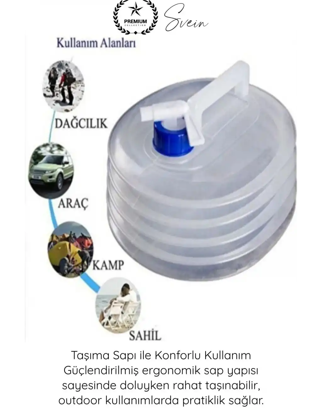 #Bidon Kamp Karavan Piknik Dağcılık Katlanır Su Bidonu 10 Litre Musluklu Akordiyon Su Deposu BPA Free Taşınabilir Su Tankı Araç Bagajı Outdoor Acil Durum Kamping Su Saklama Taşıma Bidonu