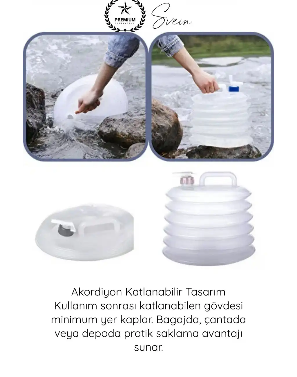 #Bidon Kamp Karavan Piknik Dağcılık Katlanır Su Bidonu 10 Litre Musluklu Akordiyon Su Deposu BPA Free Taşınabilir Su Tankı Araç Bagajı Outdoor Acil Durum Kamping Su Saklama Taşıma Bidonu