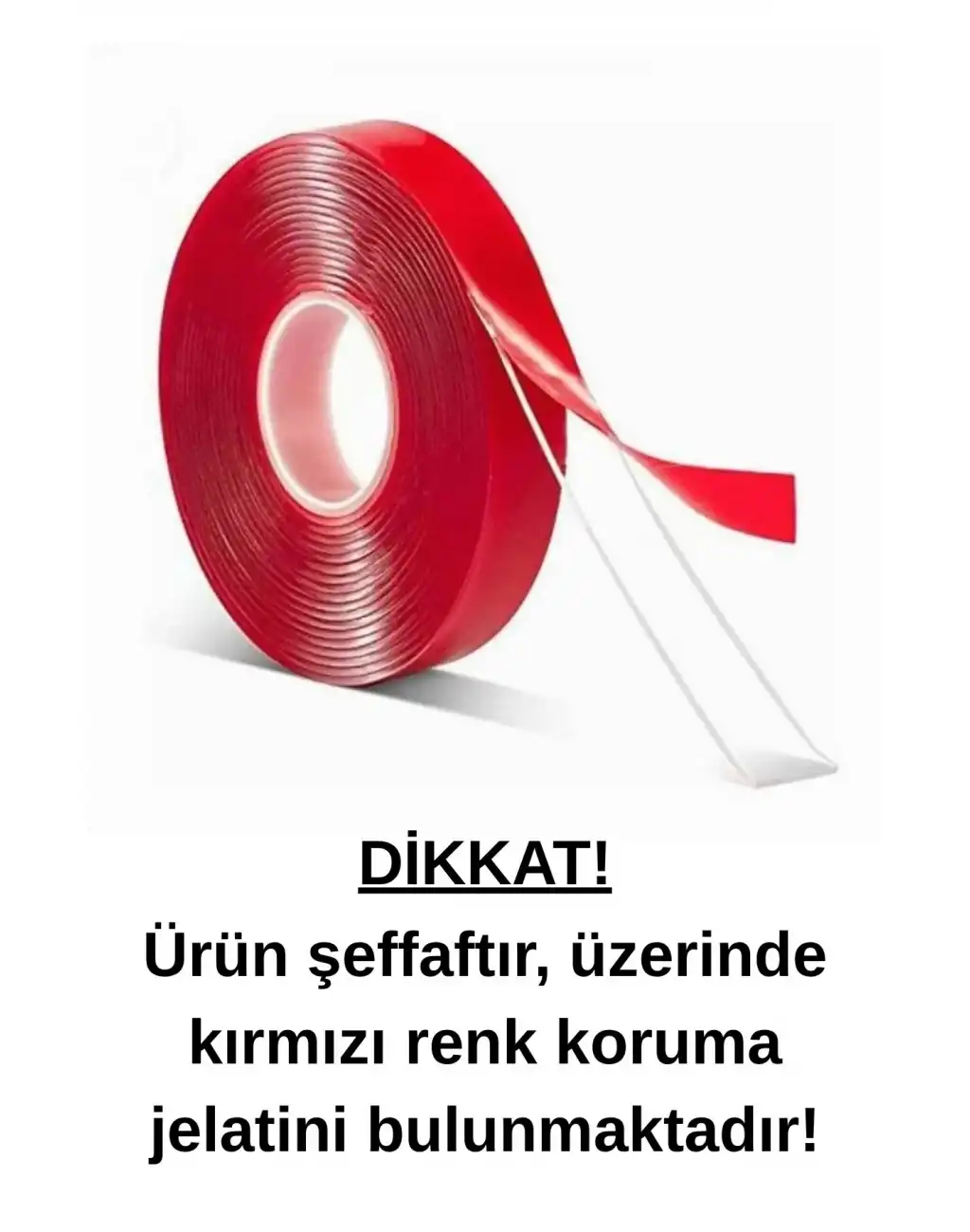 Ekstra Güçlü Çift Taraflı Bant İz Bırakmaz Şeffaf Çok Amaçlı Tamir Silikon Montaj Bandı 18mm X 2mt