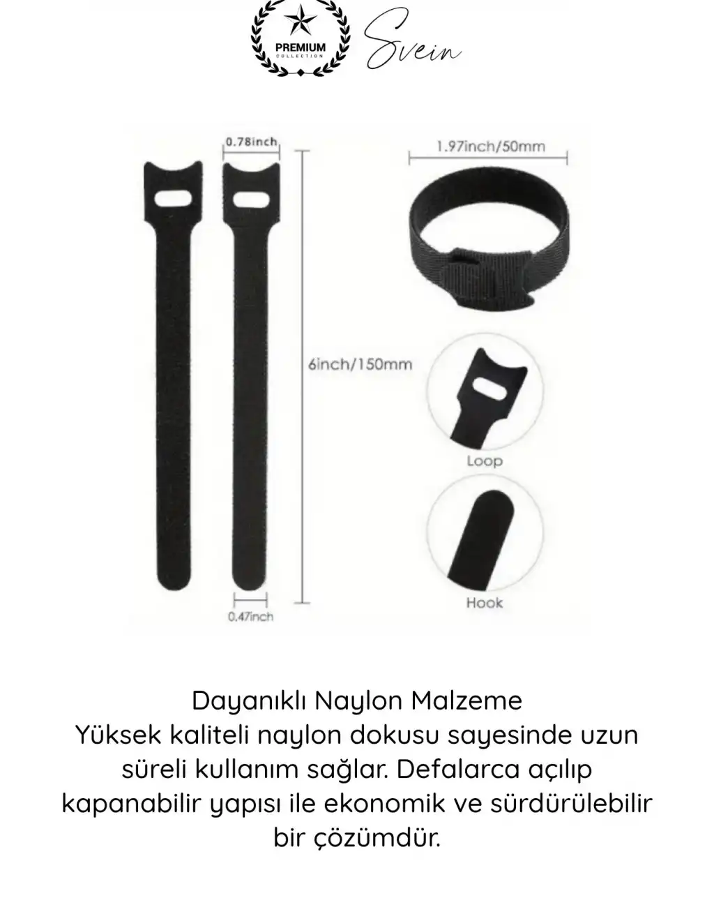 #Düzenleyici Organizer Naylon Siyah Çok Amaçlı Kablo Düzenleyici Cırt Cırtlı Kelepçe Seti 10 Adet 15cm Hook Loop Tekrar Kullanılabilir Kablo Toplayıcı Ev Ofis Atölye Masaüstü Düzenleme Aparatı