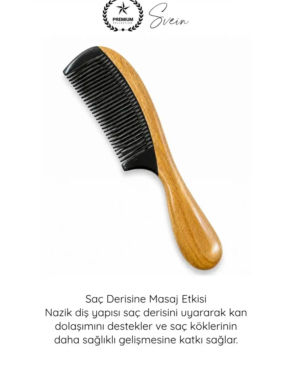 #Tarak Doğal Antistatik Kemik Tarak Pelesenk Ağacı Saplı El İşçiliği Saç Bakım Tarağı Masaj Etkili Düğüm Açıcı Elektriklenme Önleyici Sağlıklı Parlak Saç Profesyonel Bakım Aksesuarı