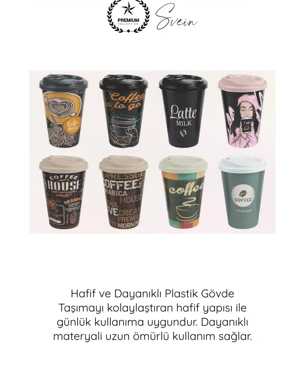 #Bardak Renkli Desenli Kapaklı Plastik Çay Kahve Bardağı 2’li Set 500 ML Taşınabilir İçecek Kupası Sızdırmaz Hafif Dayanıklı Soğuk Sıcak İçecek Ofis Araba Kamp Günlük Kullanım Mug Eğlenceli
