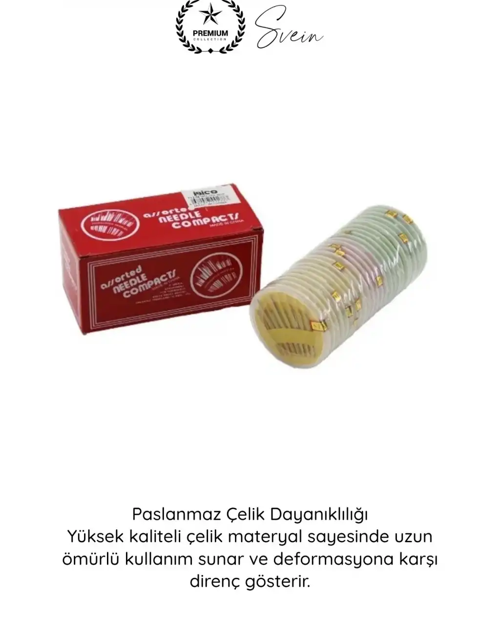 #Dikiş Paslanmaz Çelik Dikiş İğnesi Seti 25 Parça Profesyonel Terzi Nakış Hobi El Dikiş Kiti Kumaş Tamir Aksesuarı Çok Boyutlu Dayanıklı Saklama Kutulu Hassas Dikiş Malzemesi