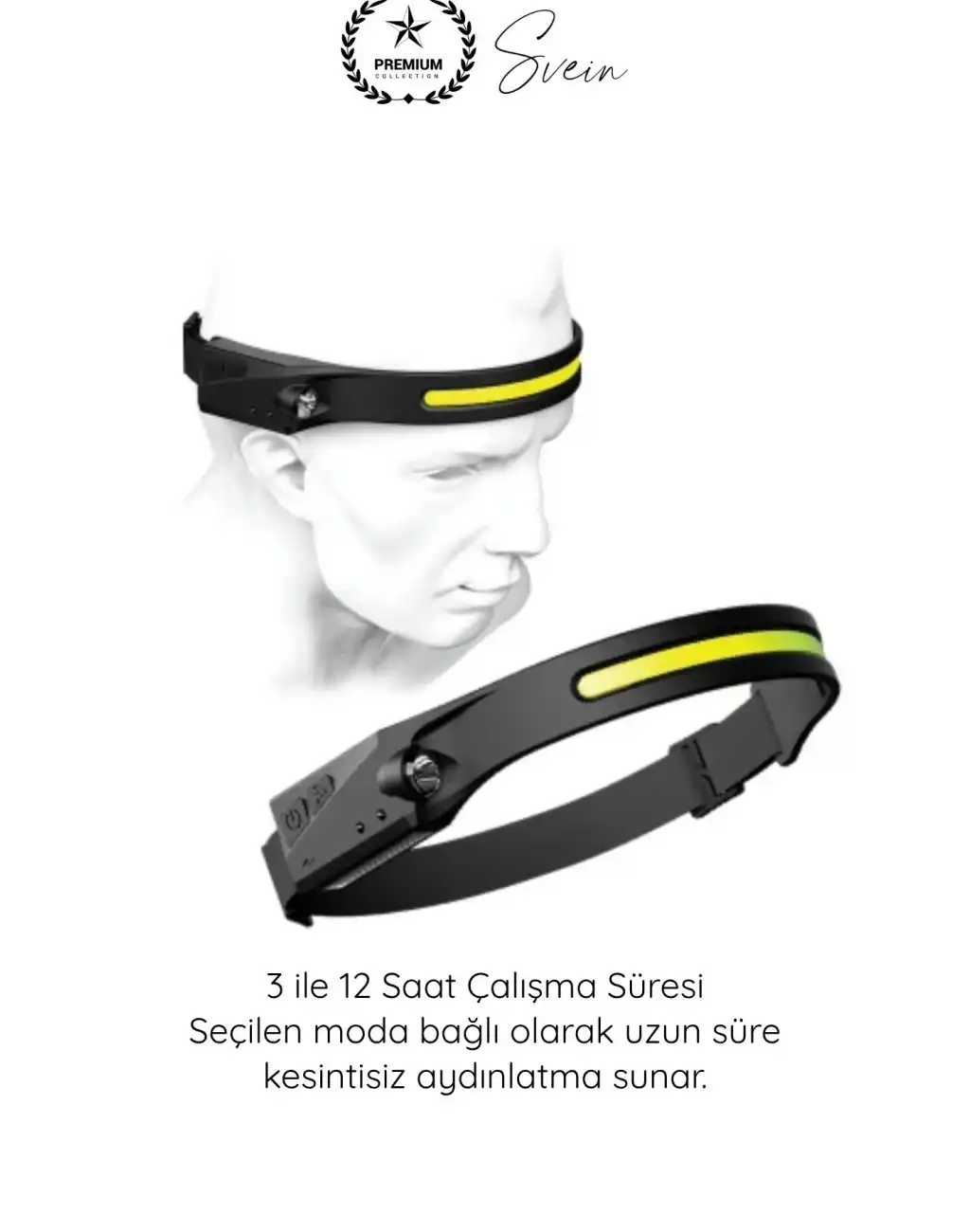 #KafaFeneri Sensörlü USB Şarjlı Kafa Lambası COB LED 5 Aydınlatma Modlu Güçlü Işıldak Dahili Pilli Ayarlanabilir Bantlı Kötü Koşullara Dayanıklı Kamp Balıkçılık Tamir Outdoor Çalışma Feneri