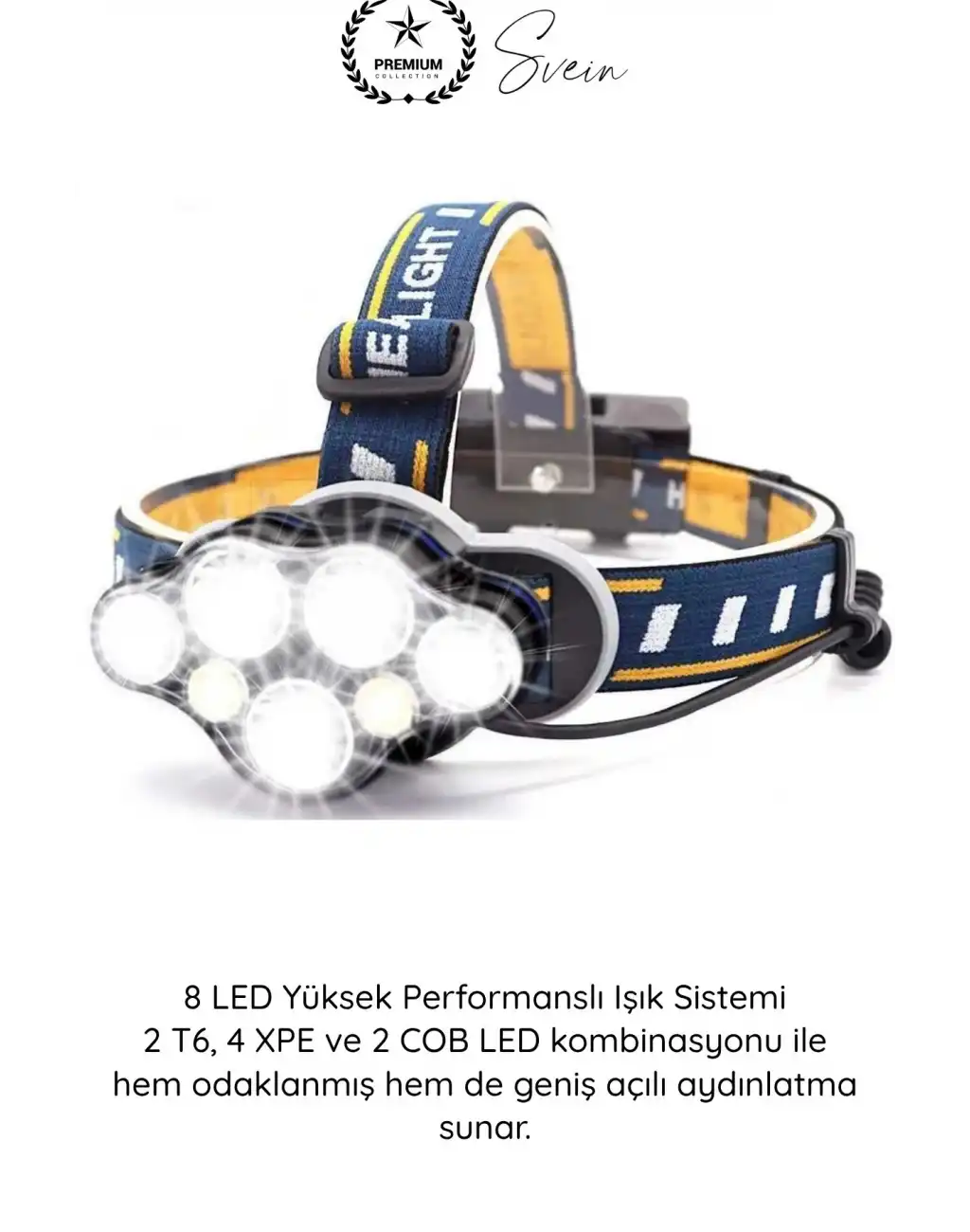 #KafaLambası USB Şarjlı Kafa Lambası 8 LED 8 Modlu 6000 Lümen Su Geçirmez Profesyonel Kafa Feneri COB T6 XPE Sensörsüz Kamp Balıkçılık Avcılık Koşu Tamir Outdoor Işıldak