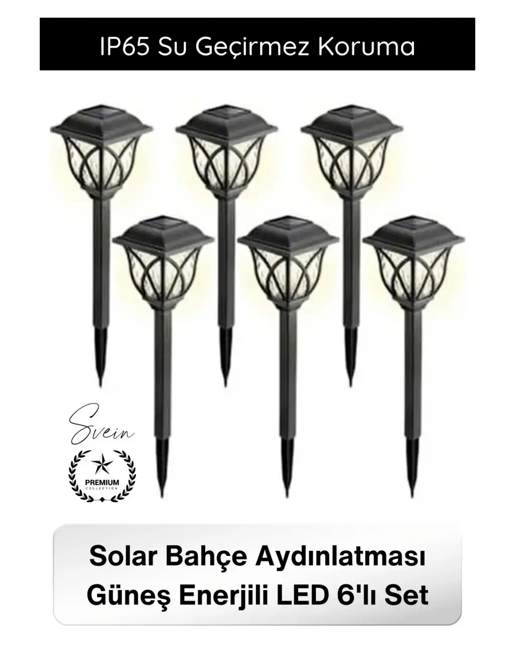 #BahçeAydınlatma Solar Bahçe Aydınlatması Güneş Enerjili LED 6lı Set Su Geçirmez Dekoratif Gün Işığı Otomatik Sensörlü Kazıklı Dış Mekan Yol Çim Teras Balkon Peyzaj Lambası IP65