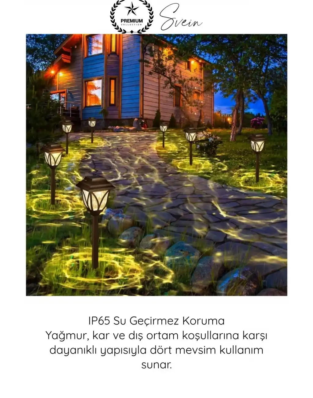 #BahçeAydınlatma Solar Bahçe Aydınlatması Güneş Enerjili LED 6lı Set Su Geçirmez Dekoratif Gün Işığı Otomatik Sensörlü Kazıklı Dış Mekan Yol Çim Teras Balkon Peyzaj Lambası IP65