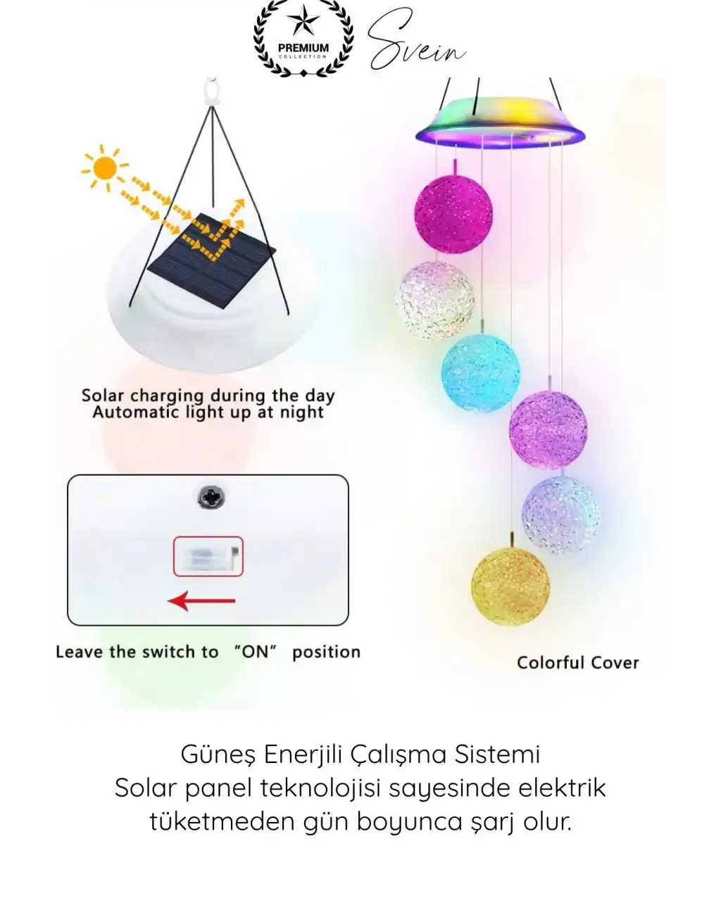#SolarLed Solar Bahçe Dekoru 6 Toplu LED Peyzaj Aydınlatma Renkli Işıklı Güneş Enerjili Su Geçirmez Dış Mekan Kazıklı Balkon Teras Çim Yol Dekoratif Lamba IP65