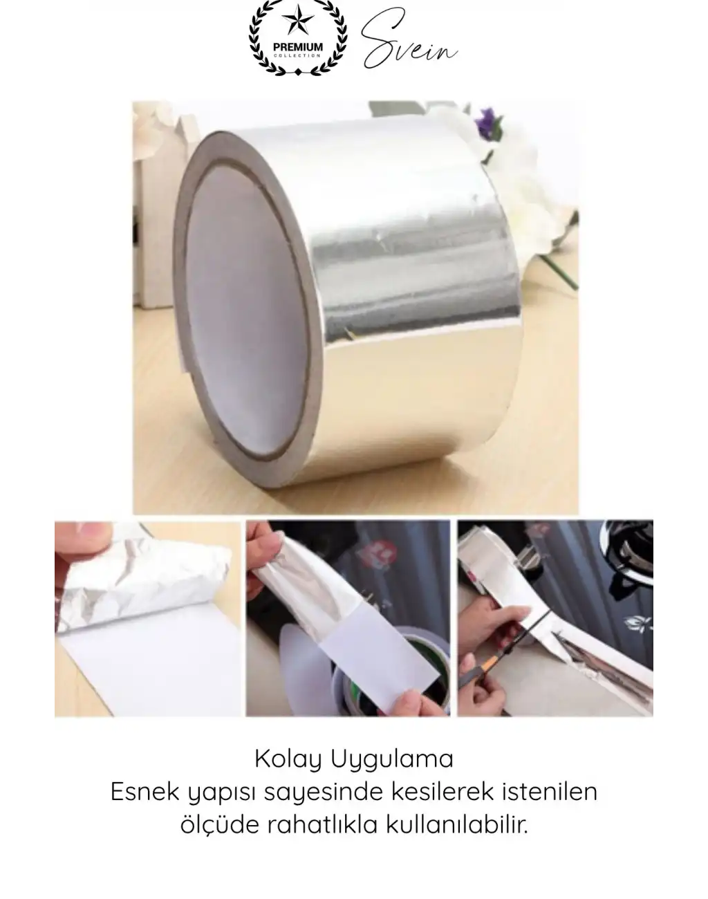 #AlüminyumBant Alüminyum Bant 30 mm x 4 Metre Isıya Dayanıklı Güçlü Yapışkanlı Folyo Tamir Bandı Klima Baca Havalandırma Fırın Boru İzolasyon Onarım Sızdırmazlık Metal Yüzey Tamirat Bandı