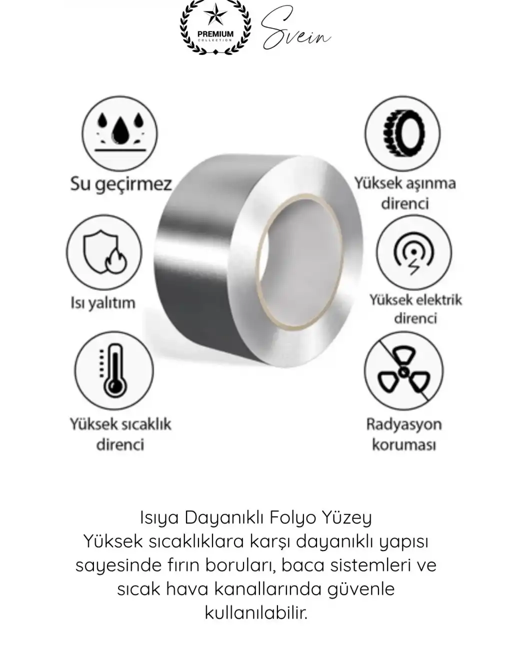 #AlüminyumBant Alüminyum Bant 30 mm x 4 Metre Isıya Dayanıklı Güçlü Yapışkanlı Folyo Tamir Bandı Klima Baca Havalandırma Fırın Boru İzolasyon Onarım Sızdırmazlık Metal Yüzey Tamirat Bandı