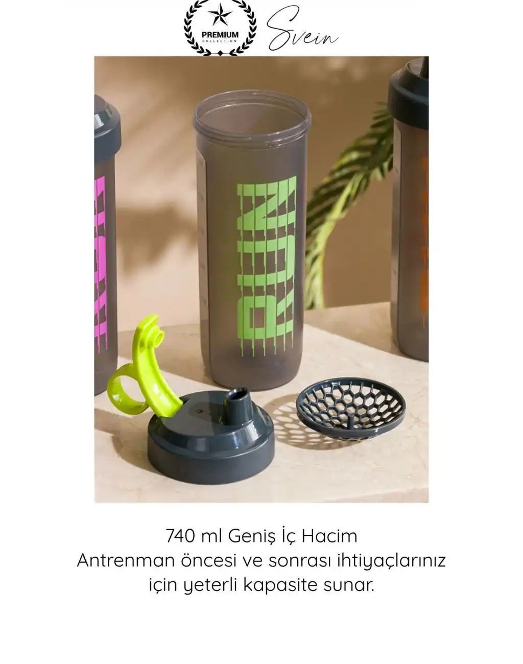 #Shaker Desenli Shaker 740 ml PP Run Sporcu Matara Plastik Sızdırmaz Kapaklı Protein Tozu Karıştırıcı Fitness Spor Salonu Antrenman Su Şişesi Taşınabilir Dayanıklı Drink Bottle