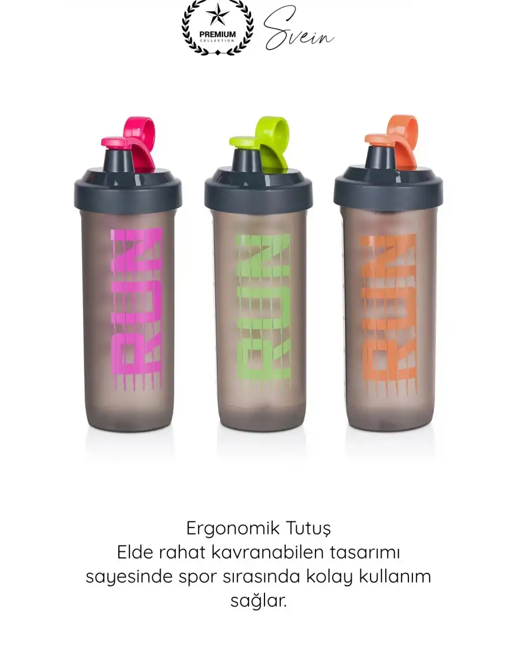 #Shaker Desenli Shaker 740 ml PP Run Sporcu Matara Plastik Sızdırmaz Kapaklı Protein Tozu Karıştırıcı Fitness Spor Salonu Antrenman Su Şişesi Taşınabilir Dayanıklı Drink Bottle