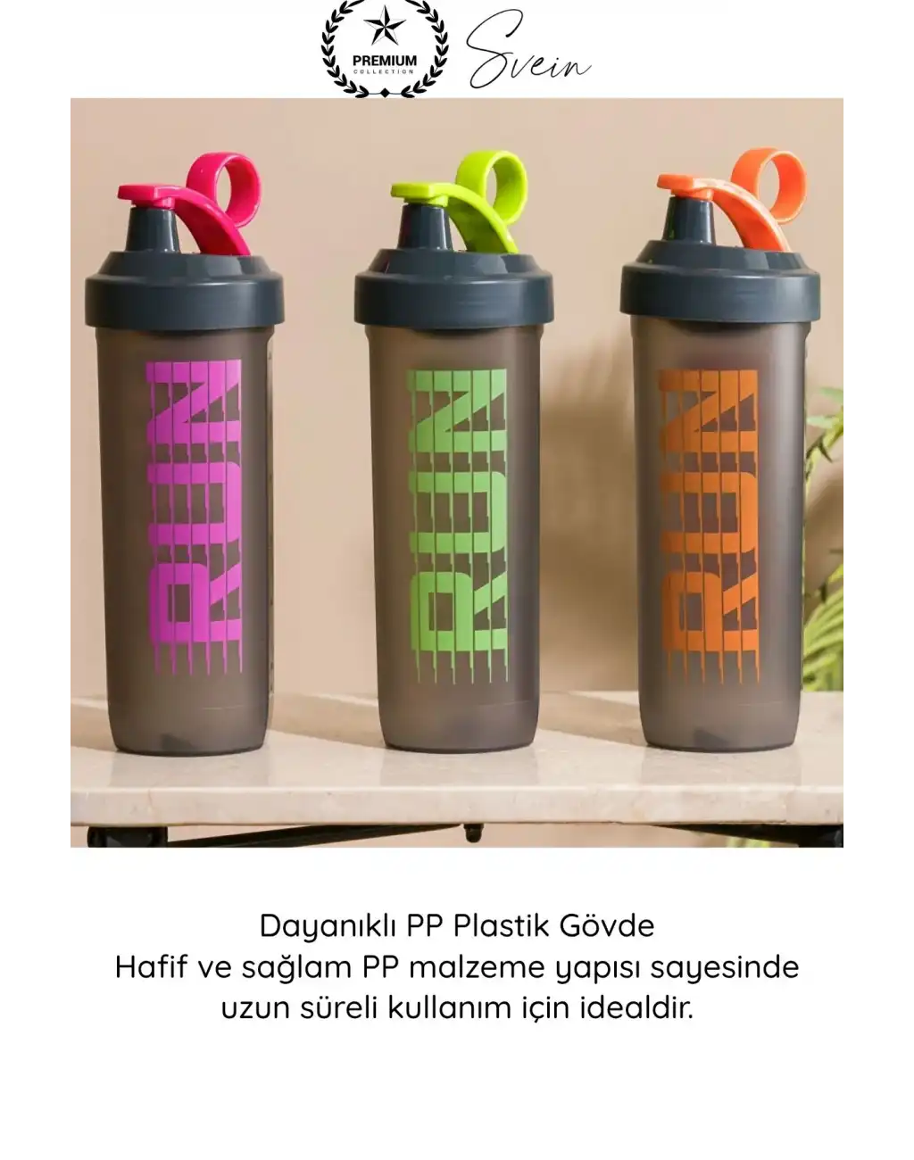 #Shaker Desenli Shaker 740 ml PP Run Sporcu Matara Plastik Sızdırmaz Kapaklı Protein Tozu Karıştırıcı Fitness Spor Salonu Antrenman Su Şişesi Taşınabilir Dayanıklı Drink Bottle