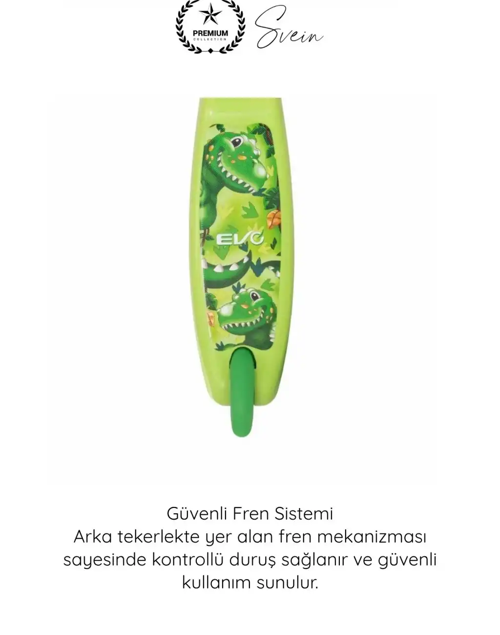 #Scooter 3 Tekerlekli Işıklı Dinozor Scooter Çocuk Frenli Kaydırmaz Tabanlı Denge Geliştirici Twist Direksiyonlu Unisex Oyuncak Yeşil Renkli 2 Yaş Üzeri 20 Kg Taşıma Kapasiteli Eğitici