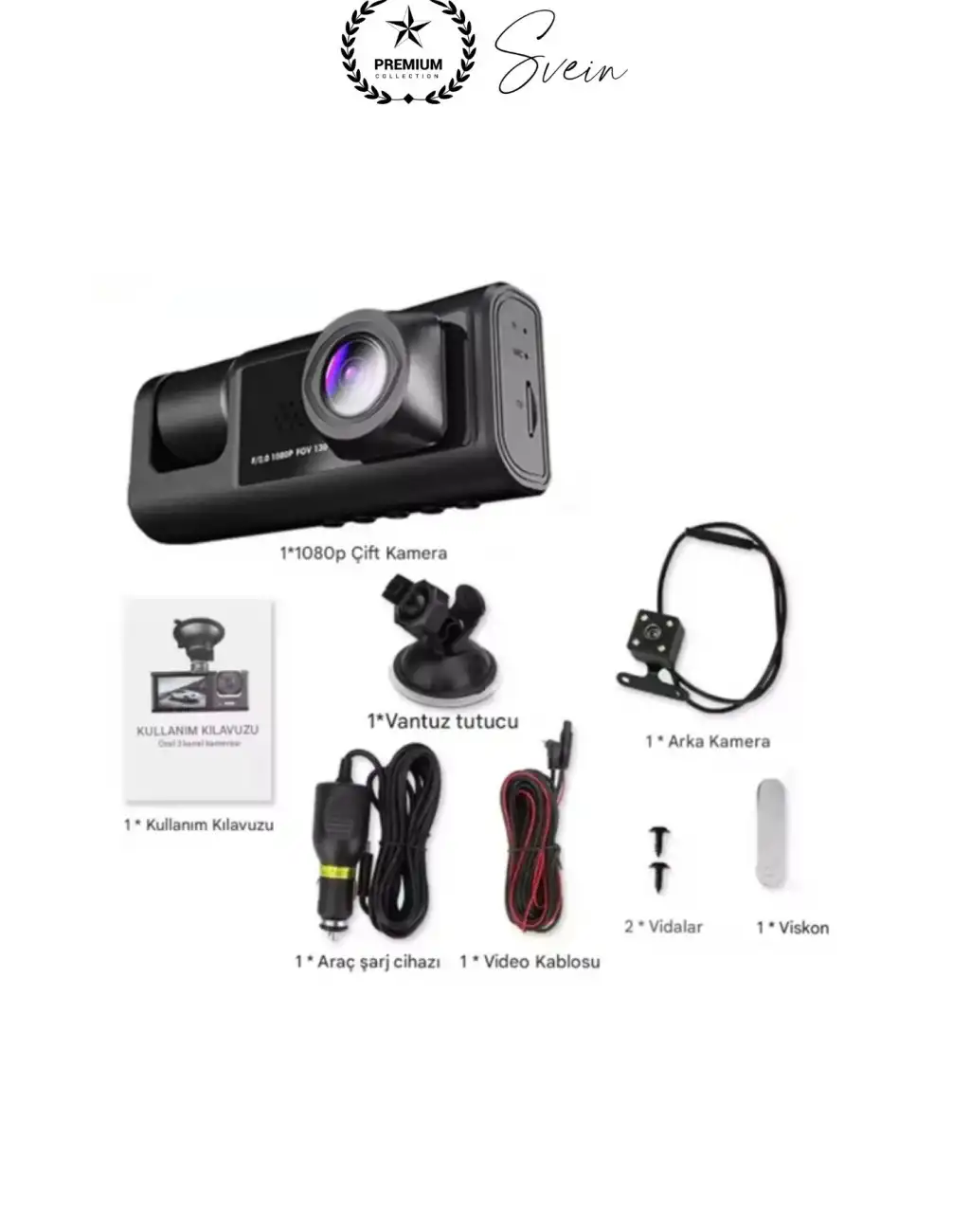 #Kamera Üç Kameralı Araç İçi Kayıt Sistemi Full HD 1080P Gece Görüşlü G Sensörlü Park Modlu Ön Arka İç Kamera IPS Ekran H.264 Döngüsel Kayıt Geri Görüş Destekli Oto Dash Cam Video Kaydedici