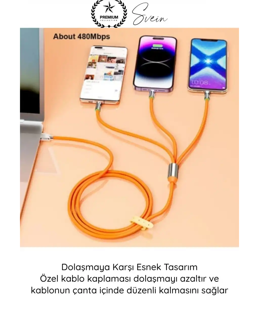 #ŞarjKablosu 3in1 Manyetik Hızlı Şarj Kablosu 120W Type C Lightning Micro USB Çinko Alaşımlı 1.2 Metre Dolaşmaz Data Veri Aktarım Destekli Dayanıklı Telefon Tablet Uyumlu USB Şarj Kablo