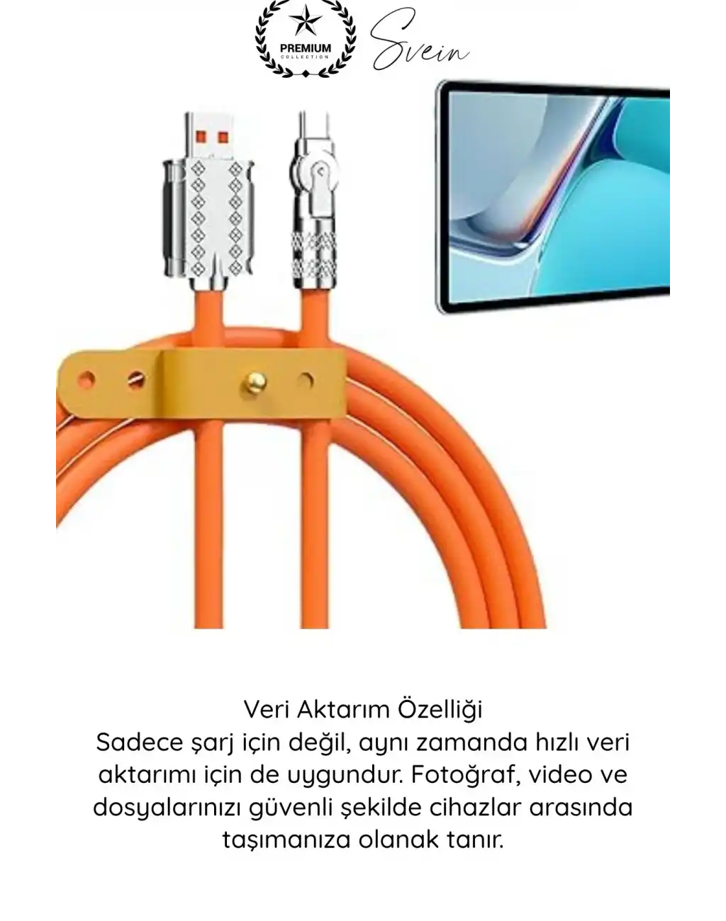 #ŞarjKablosu 3in1 Manyetik Hızlı Şarj Kablosu 120W Type C Lightning Micro USB Çinko Alaşımlı 1.2 Metre Dolaşmaz Data Veri Aktarım Destekli Dayanıklı Telefon Tablet Uyumlu USB Şarj Kablo