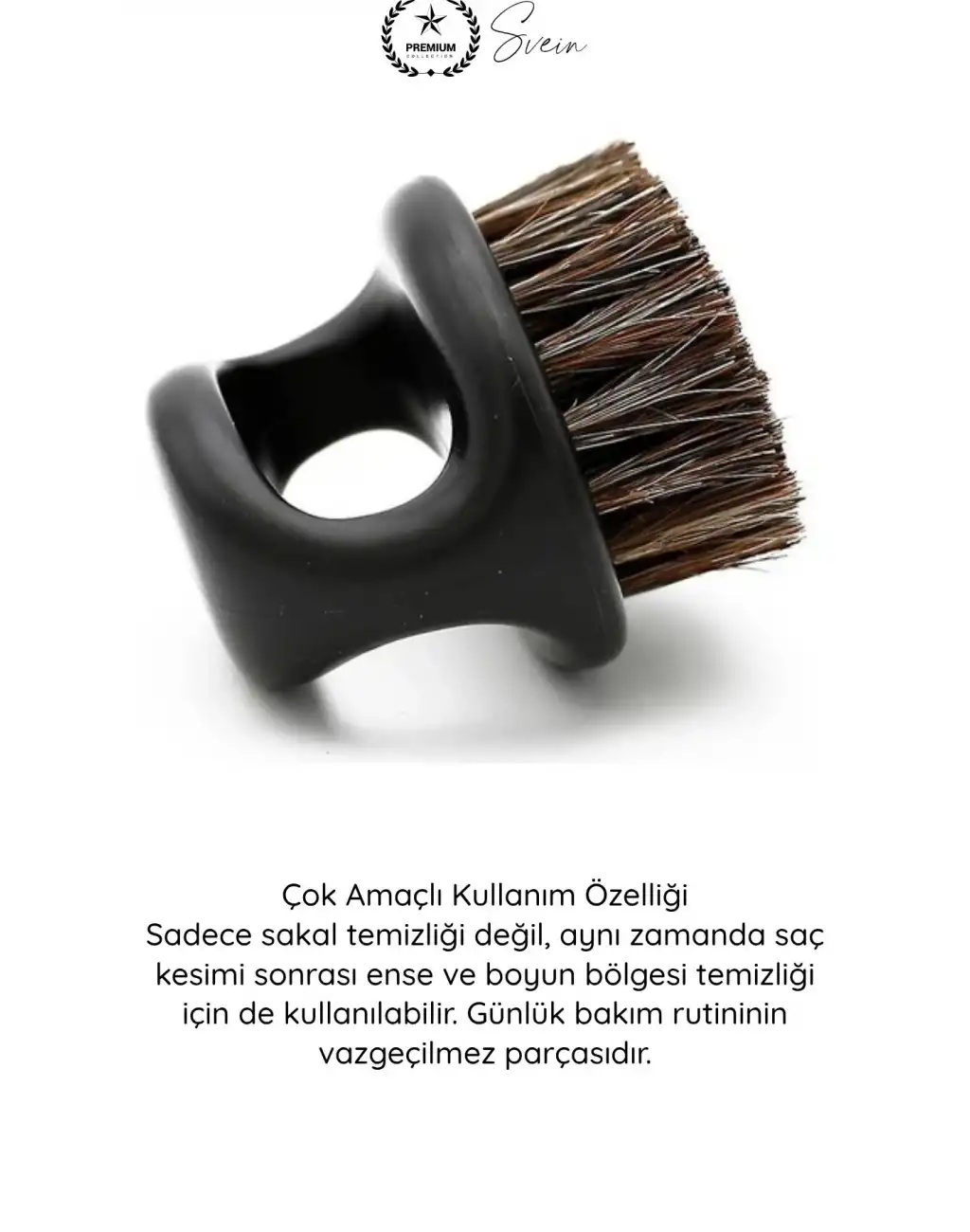 #Fırça Profesyonel berber sakal bakım fırça seti doğal at kılı karbon plastik ergonomik çiftli ense temizleme masaj şekillendirme kompakt dayanıklı kişisel hijyen grooming aksesuar çok fonksiyonlu
