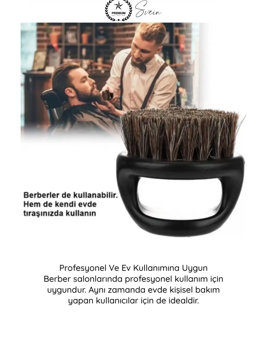 #Fırça Profesyonel berber sakal bakım fırça seti doğal at kılı karbon plastik ergonomik çiftli ense temizleme masaj şekillendirme kompakt dayanıklı kişisel hijyen grooming aksesuar çok fonksiyonlu