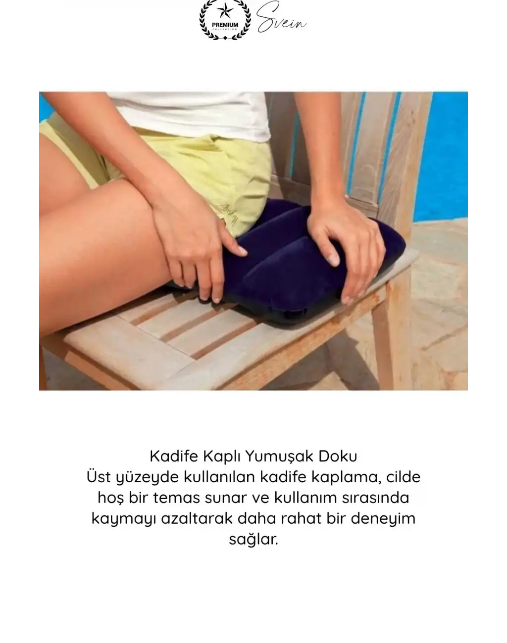 #Yastık Kadife Kaplı Şişme Minder Yastık Taşınabilir Konforlu Ergonomik Kamp Seyahat Oturma Destekli Havalı Yumuşak Dayanıklı Portatif Dinlenme Plaj Piknik Araba Ofis Boyun Bel Rahatlatıcı