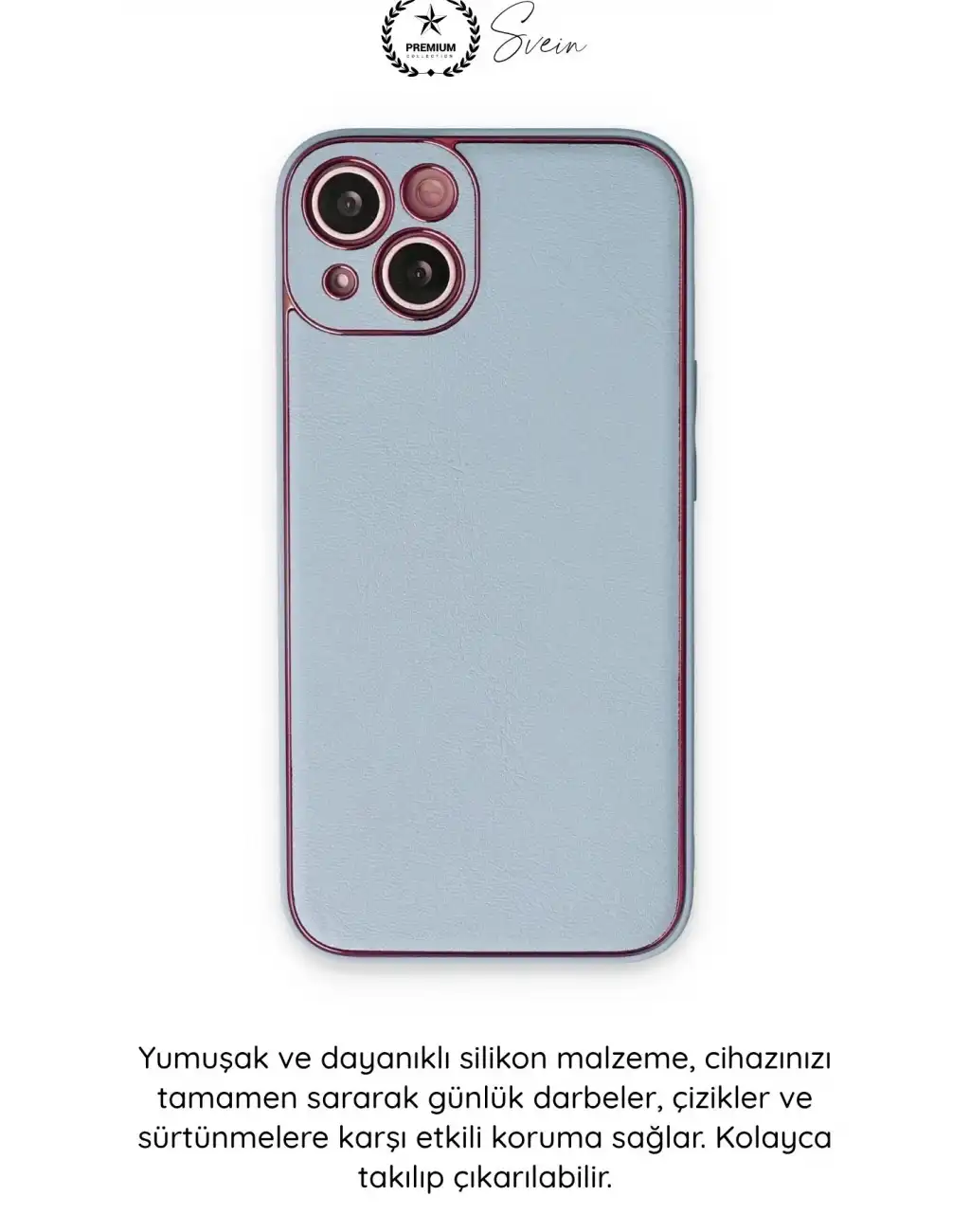 #Kılıf İphone 14 Plus Uyumlu Kılıf Coco Deri Görünümlü Silikon Kapak Darbe Emici Esnek Yumuşak Koruyucu Çizilme Önleyici Kamera Korumalı Şık İnce Kaymaz Premium Telefon Aksesuarı