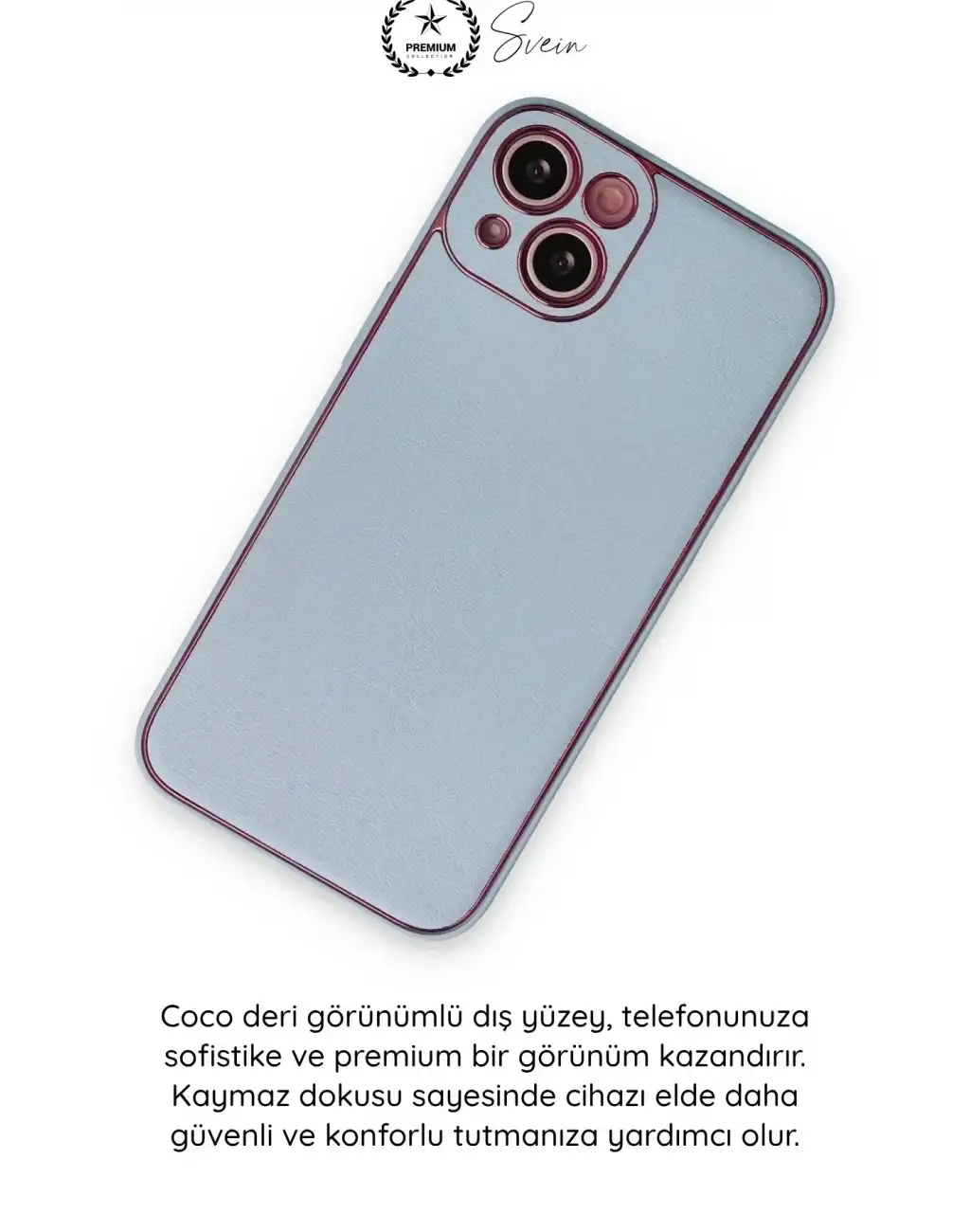 #Kılıf İphone 14 Plus Uyumlu Kılıf Coco Deri Görünümlü Silikon Kapak Darbe Emici Esnek Yumuşak Koruyucu Çizilme Önleyici Kamera Korumalı Şık İnce Kaymaz Premium Telefon Aksesuarı