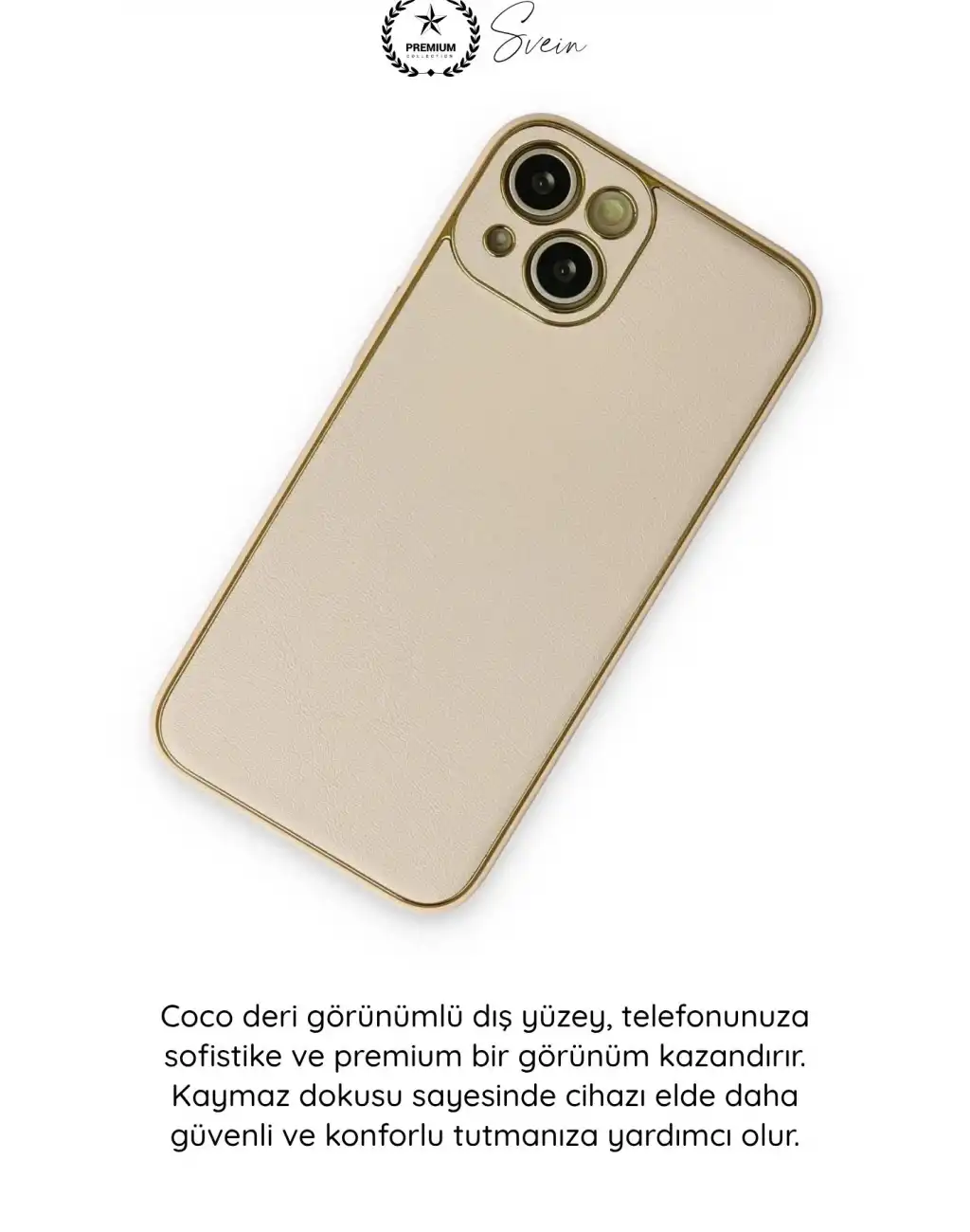 #Kılıf İphone 14 Plus Uyumlu Kılıf Coco Deri Görünümlü Silikon Kapak Darbe Emici Esnek Yumuşak Koruyucu Çizilme Önleyici Kamera Korumalı Şık İnce Kaymaz Premium Telefon Aksesuarı